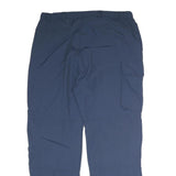 TOM HANBURY Mens Regular Blue Cotton Blend Zip Trousers W36 L31 Casual Cargo