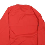 NIKE Mens Red & Grey Athletic Zip Jacket L Polyester Blend Sportswear Training