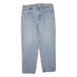 CARHARTT Womens Regular Fit Blue Denim Jeans W38 L30 Classic Style Zip Closure
