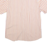 LEVI'S Mens White & Red Striped Cotton Blend Shirt XL Button Pocket Casual