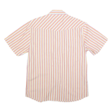 LEVI'S Mens White & Red Striped Cotton Blend Shirt XL Button Pocket Casual