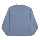 VANS Womens Blue Cotton Blend Floral Print Crew Neck Sweatshirt S Casual