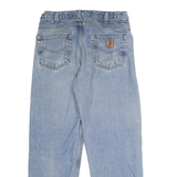 CARHARTT Mens Jeans Blue Relaxed Straight Denim Light W32 L30 Zip Cotton Casual