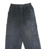 POLDER JEANS Mens Cotton Black Regular Cargo Trousers W28 L28 Utility Casual