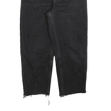 LEVI'S 550 Straight Womens Jeans Black Relaxed Straight Denim Raw W29 L25 Frayed