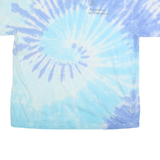 MV SPORT Mens Blue Tie Dye T-Shirt L Short Sleeve Crew Neck Casual