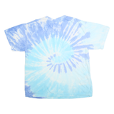MV SPORT Mens Blue Tie Dye T-Shirt L Short Sleeve Crew Neck Casual