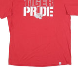 RUSSELL ATHLETIC Mens Red Tiger Pride Graphic T-Shirt XL Short Sleeve Crew Neck