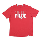 RUSSELL ATHLETIC Mens Red Tiger Pride Graphic T-Shirt XL Short Sleeve Crew Neck