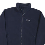 BERGHAUS Womens Navy Blue Performance Fleece Jacket M Polyester Blend Zip Casual