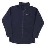 BERGHAUS Womens Navy Blue Performance Fleece Jacket M Polyester Blend Zip Casual