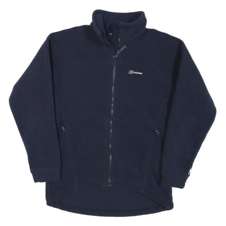BERGHAUS Womens Navy Blue Performance Fleece Jacket M Polyester Blend Zip Casual