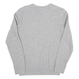 CHAMPION Womens Grey Crew Neck XS Logo Print Cotton Blend Sweatshirt Pullover