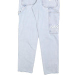 KARL KANI Womens Jeans Blue Slim Straight Denim Light W28 L30 Streetwear