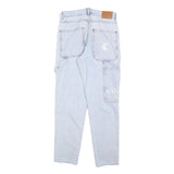 KARL KANI Womens Jeans Blue Slim Straight Denim Light W28 L30 Streetwear