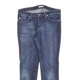 VERSACE Womens Blue Slim Skinny Denim Cotton Blend Medium W30 L26 Zip Pockets