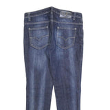 VERSACE Womens Blue Slim Skinny Denim Cotton Blend Medium W30 L26 Zip Pockets