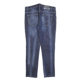 VERSACE Womens Blue Slim Skinny Denim Cotton Blend Medium W30 L26 Zip Pockets