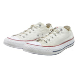 CONVERSE Chuck Taylor All Star Womens Low Top Trainers White Cotton Blend UK 5