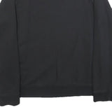 ADIDAS Womens Black Sweatshirt Crew Neck UK 18 Cotton Blend Logo Pullover