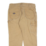 DICKIES Mens Jeans Beige Relaxed Straight Denim W40 L32 Workwear Utility Zip Fly