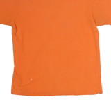 LACOSTE Mens Orange Short Sleeve Plain Polo Shirt M Casual Cotton
