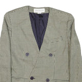 JONES NEW YORK Mens Black & White Houndstooth Double Button Jacket M Cotton