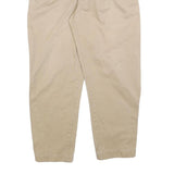 DOCKERS Mens Cotton Blend Beige Classic Trousers W34 L28 Casual Zip Pocket