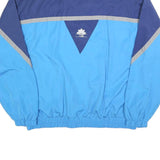 CSS Mens Blue & Navy Colourblock Athletic Jacket L Polyester Blend Zip