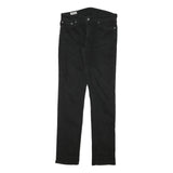 LEVI'S 511 Mens Slim Black Denim Jeans Cotton Blend W30 L32 Authentic Zip