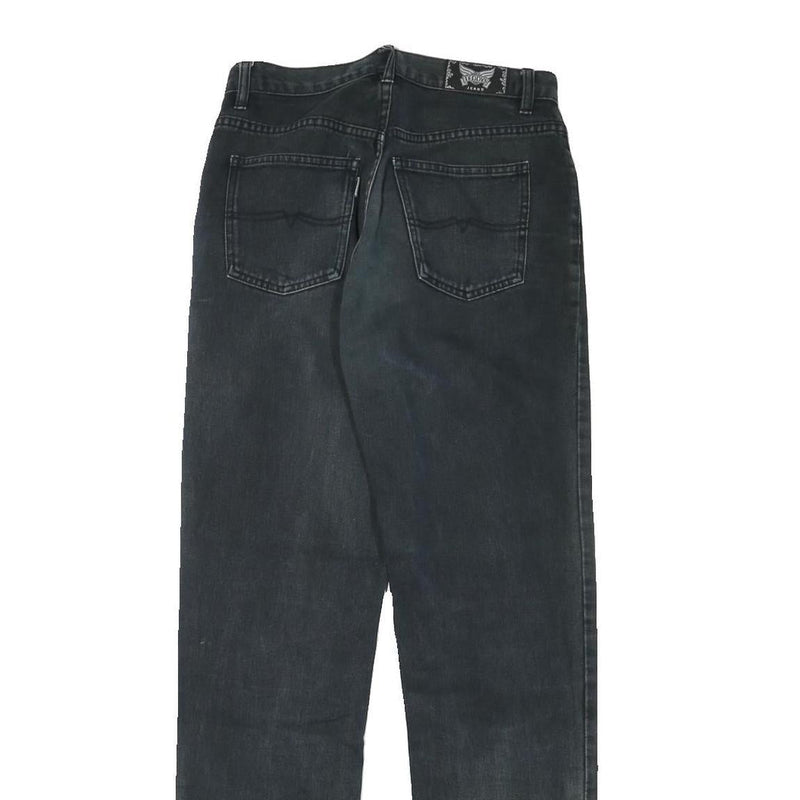 TEDDYS Womens Black Denim Regular Fit Straight Leg Cotton Blend Jeans W27 L31