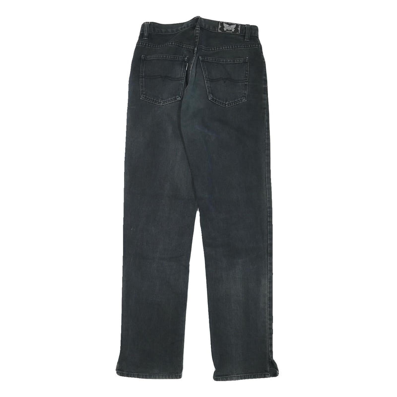 TEDDYS Womens Black Denim Regular Fit Straight Leg Cotton Blend Jeans W27 L31