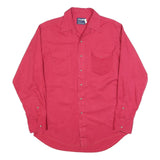 WRANGLER Mens Red Long Sleeve Shirt L Cotton Blend Casual Wear