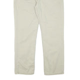 LEVI'S Mens Cotton Blend Beige Regular Straight Trousers W33 L28 Casual Zip