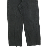 LEVI'S Mens Black Regular Fit Straight Denim Jeans W29 L27 Classic Zip Cotton