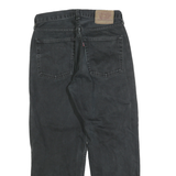 LEVI'S Mens Black Regular Fit Straight Denim Jeans W29 L27 Classic Zip Cotton