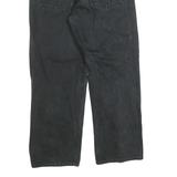 LEVI'S Mens Black Regular Fit Straight Denim Jeans W29 L27 Classic Zip Cotton