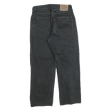LEVI'S Mens Black Regular Fit Straight Denim Jeans W29 L27 Classic Zip Cotton