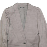 JOOP! Womens Grey Button Up Jacket M Polyester Blend Tailored Plain Stylish