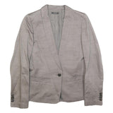 JOOP! Womens Grey Button Up Jacket M Polyester Blend Tailored Plain Stylish
