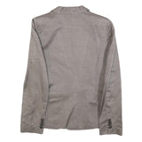 JOOP! Womens Grey Button Up Jacket M Polyester Blend Tailored Plain Stylish