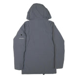 CARHARTT Mens Grey Zip Jacket XS Polyester Blend Plain Workwear Hooded