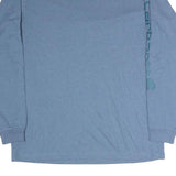 CARHARTT Mens Blue Long Sleeve Crew Neck Cotton T-Shirt L Sleeve Logo