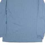 CARHARTT Mens Blue Long Sleeve Crew Neck Cotton T-Shirt L Sleeve Logo