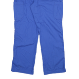 CARHARTT Mens Relaxed Blue Cotton Blend Zip Trousers W40 L33 Workwear Casual