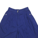 SEPERATE ISSUE Womens Blue Casual Shorts XXS W24 Relaxed Fit Button Closure