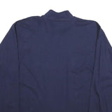 RUSSELL ATHLETIC Mens Blue Long Sleeve High Neck Cotton T-Shirt M