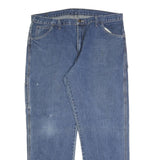 DICKIES Mens Jeans Blue Regular Straight Denim Medium W40 L32 Workwear Durable