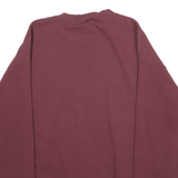 LEE Mens Maroon SMC Nursing Crew Neck L Cotton Blend Sweatshirt Heavyweight