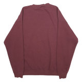 LEE Mens Maroon SMC Nursing Crew Neck L Cotton Blend Sweatshirt Heavyweight